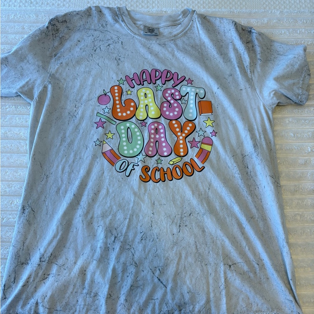Happy Last Day of School Graphic Tee - White